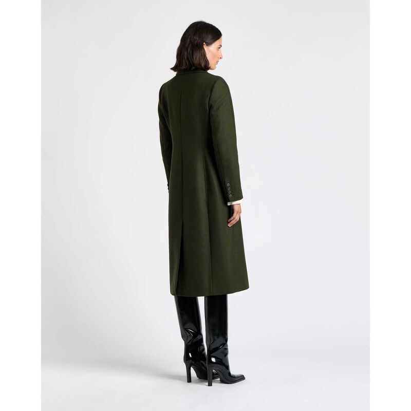 Cue Olive Italian Wool Military Hourglass Coat image number 1